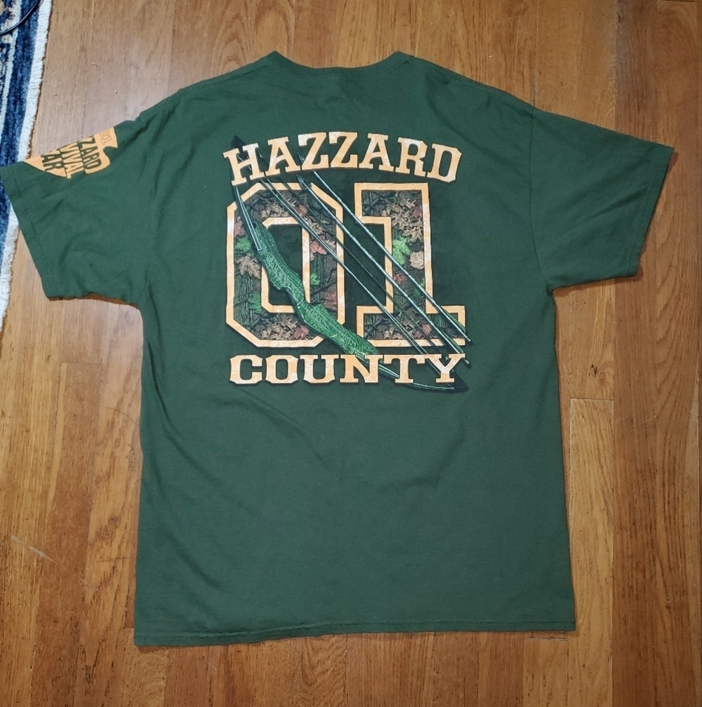Gildan Green Hazzard County Tee Bow and Arrows - Picture 3 of 8